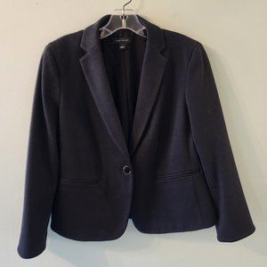 Ann Taylor Black Plaid Jacket, Size 6, EUC